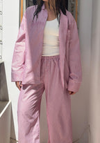 Soft striped Rose pink pajamas