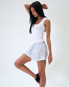 Soft striped cotton shorts