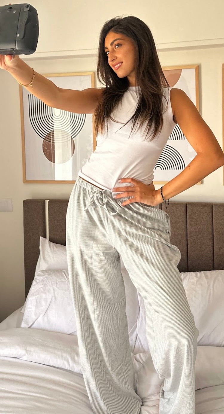 Wide-Striped pants