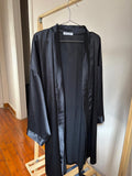 Soft Black satin Robe
