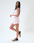 Soft striped cotton shorts