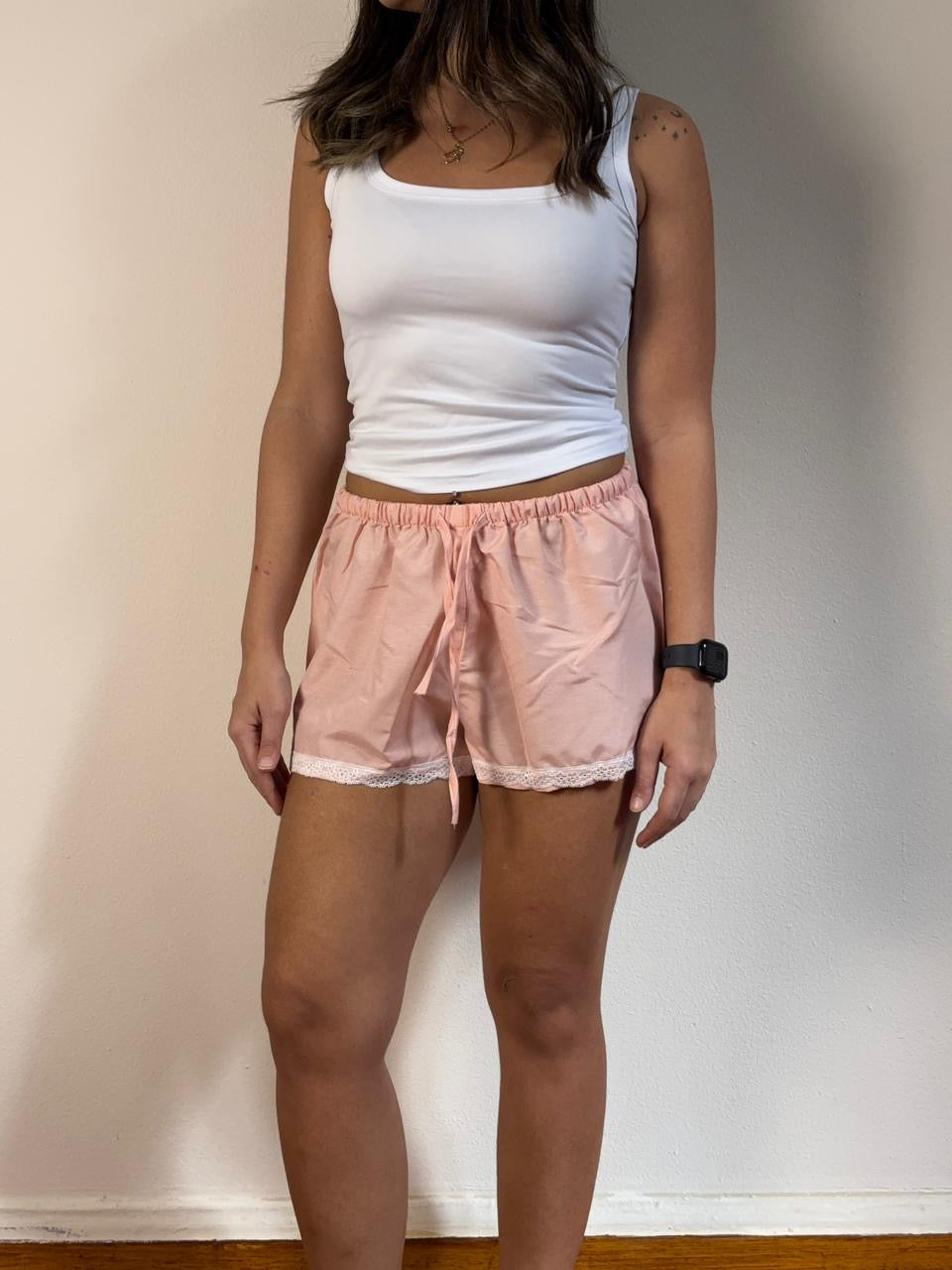 Soft Lace Trim Shorts