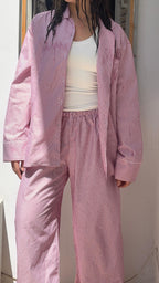Soft striped Rose pink pajamas