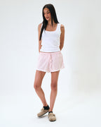 Soft striped cotton shorts