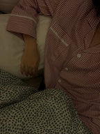 striped oversized pajama set